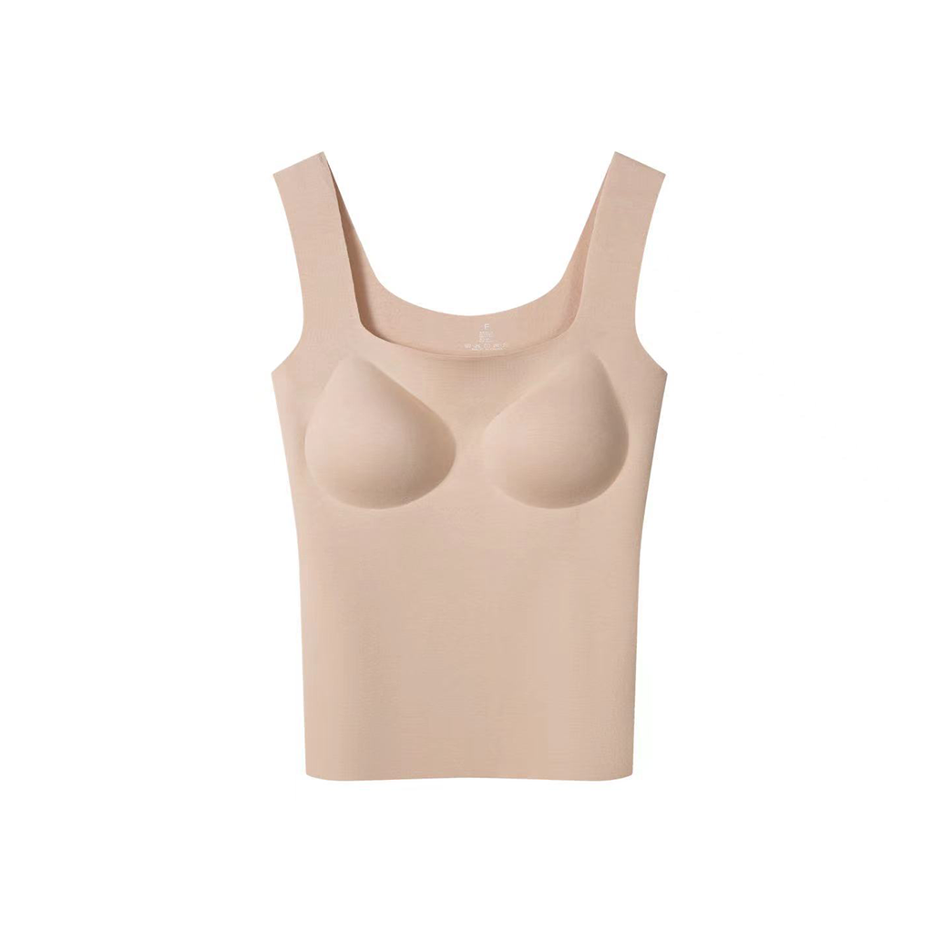 Women's Heating Silk Thermal Vest with Chest Pad REAL SILK LIFE