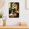 Sexy girl - Panneaux en &eacute;tain m&eacute;tallique(20*30cm/30*40cm)