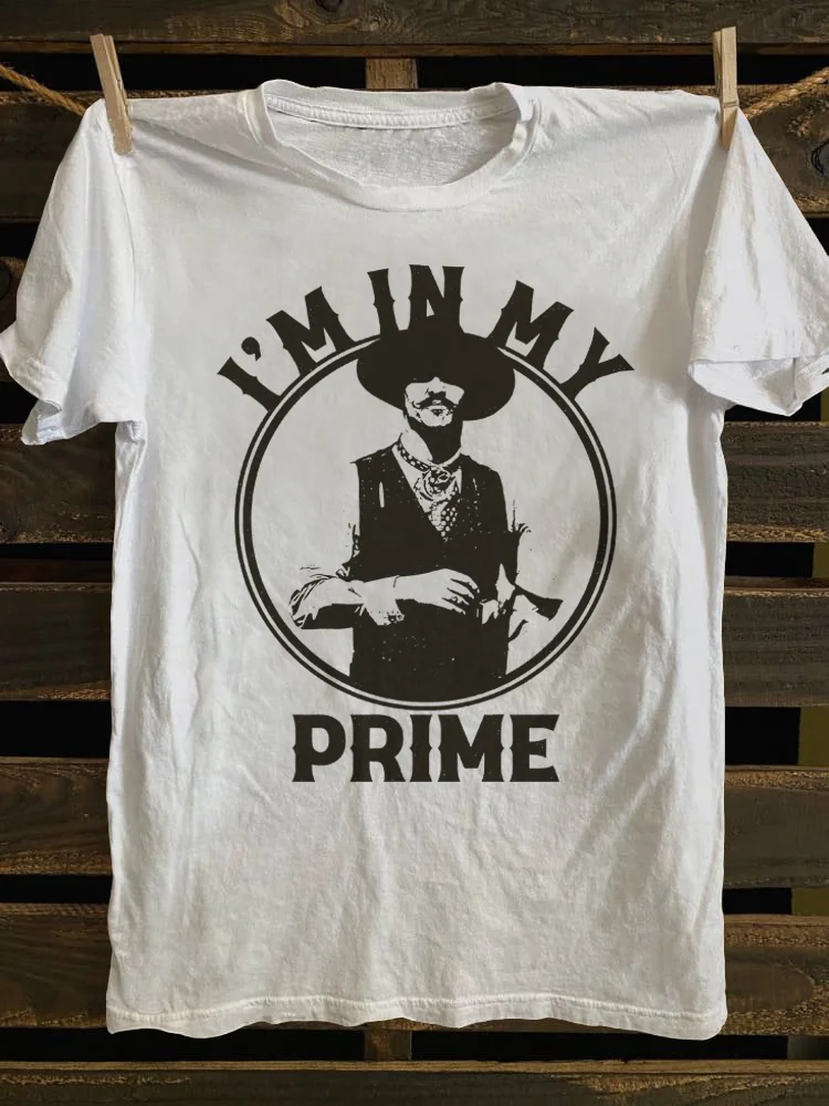 Teecade Teecade I'm In My Prime Doc Holiday Tombstone T-shirt