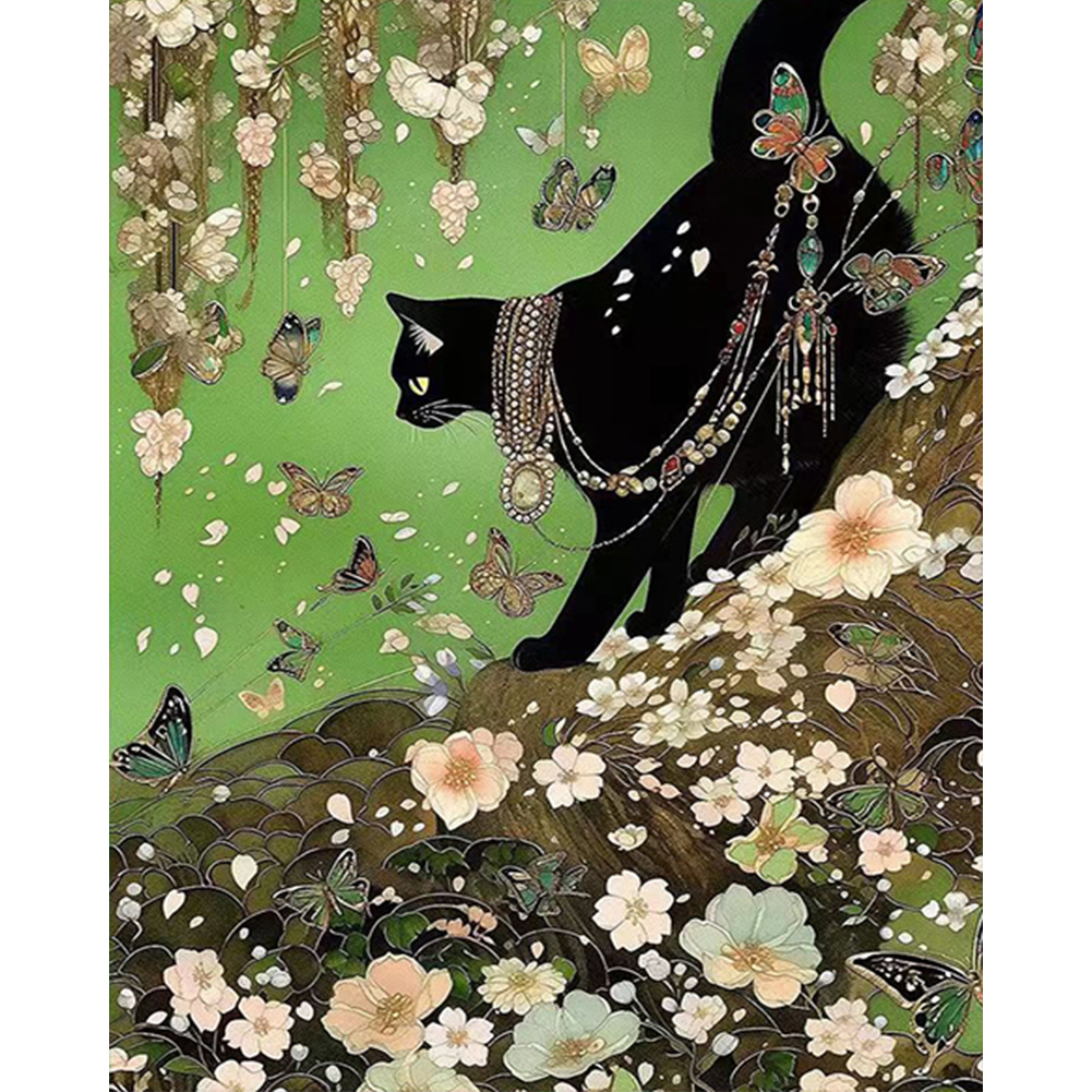 Pussycat-Paint by Numbers-16"x20"/40x50cm