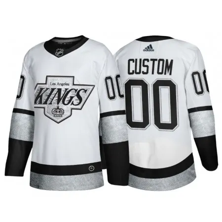 Men's Los Angeles Kings Active Player Custom White Throwback Stitched Jersey