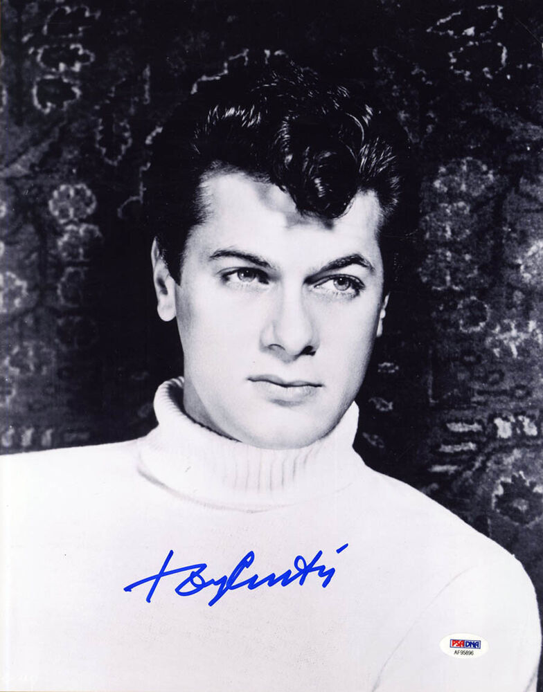 Tony Curtis SIGNED 11x14 Photo Poster painting Hollywood Movie Legend Oscar PSA/DNA AUTOGRAPHED