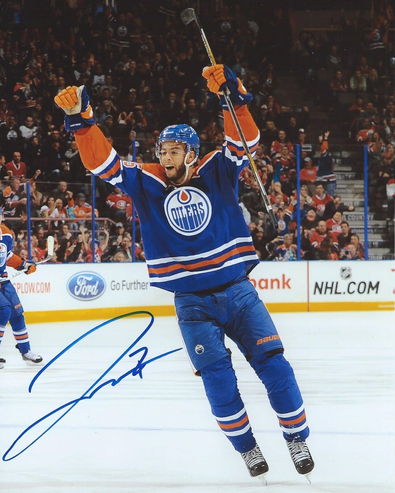Darnell Nurse Signed 8x10 Photo Poster painting Edmonton Oilers Autographed COA G