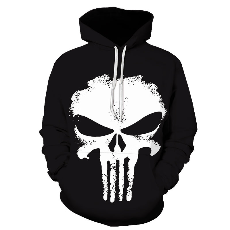 Punisher Skull 3D Hoodie Sweatshirt Pullover 3hoodie