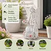 Solar Angel Garden Decor Resin Statue Outdoor Light 600mAh Battery