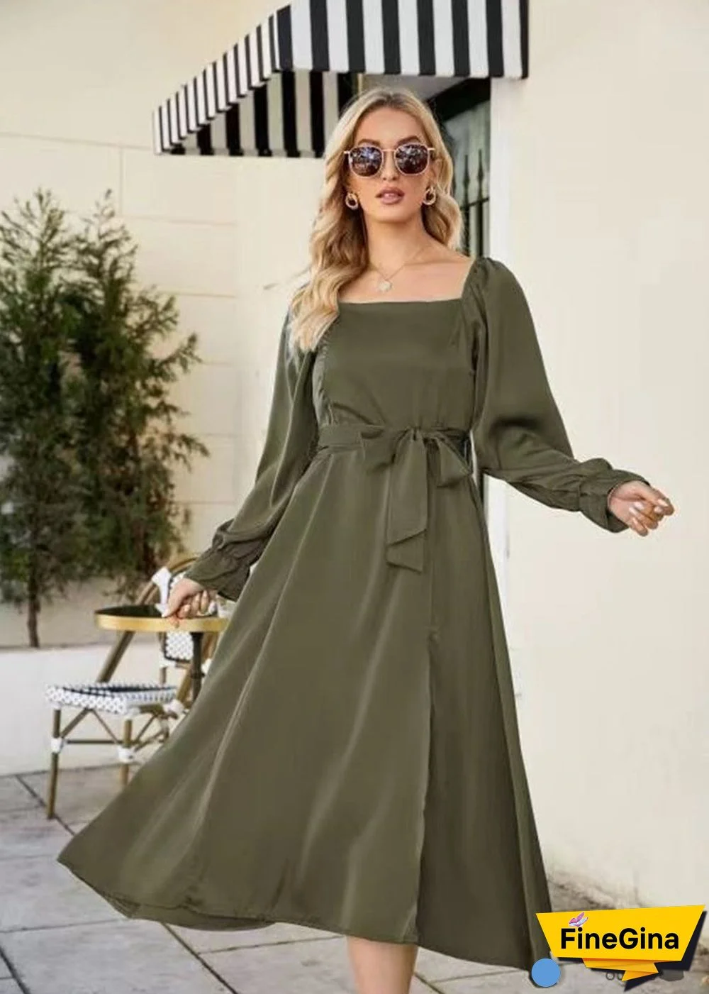 Boho French Elegant Casual Spring Summer Dress Olivia