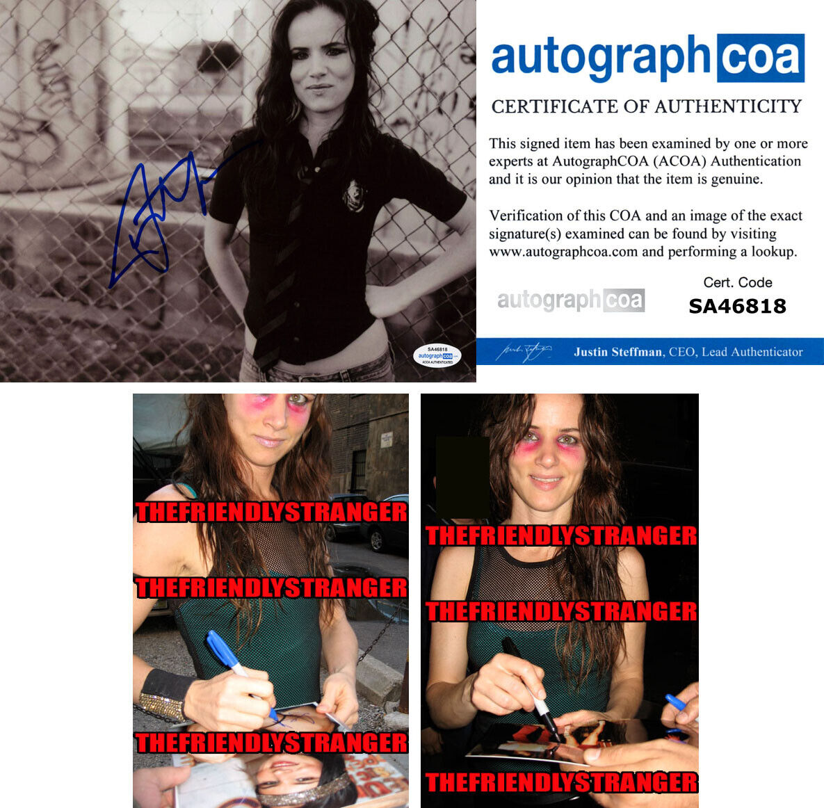 JULIETTE LEWIS signed Autographed 8X10 Photo Poster painting c PROOF - Natural Born Killers ACOA