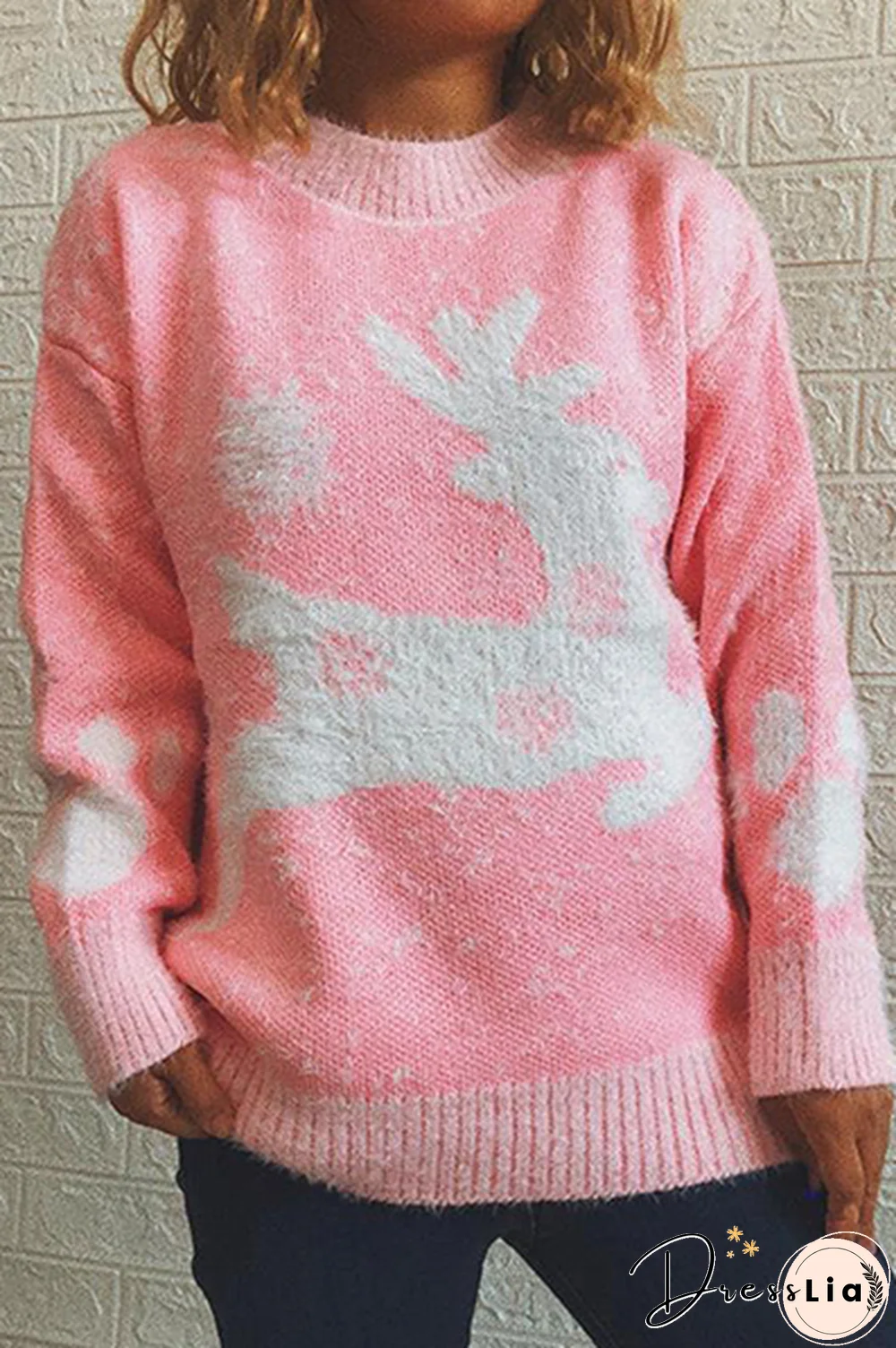 Casual Wapiti Split Joint  Contrast O Neck Tops