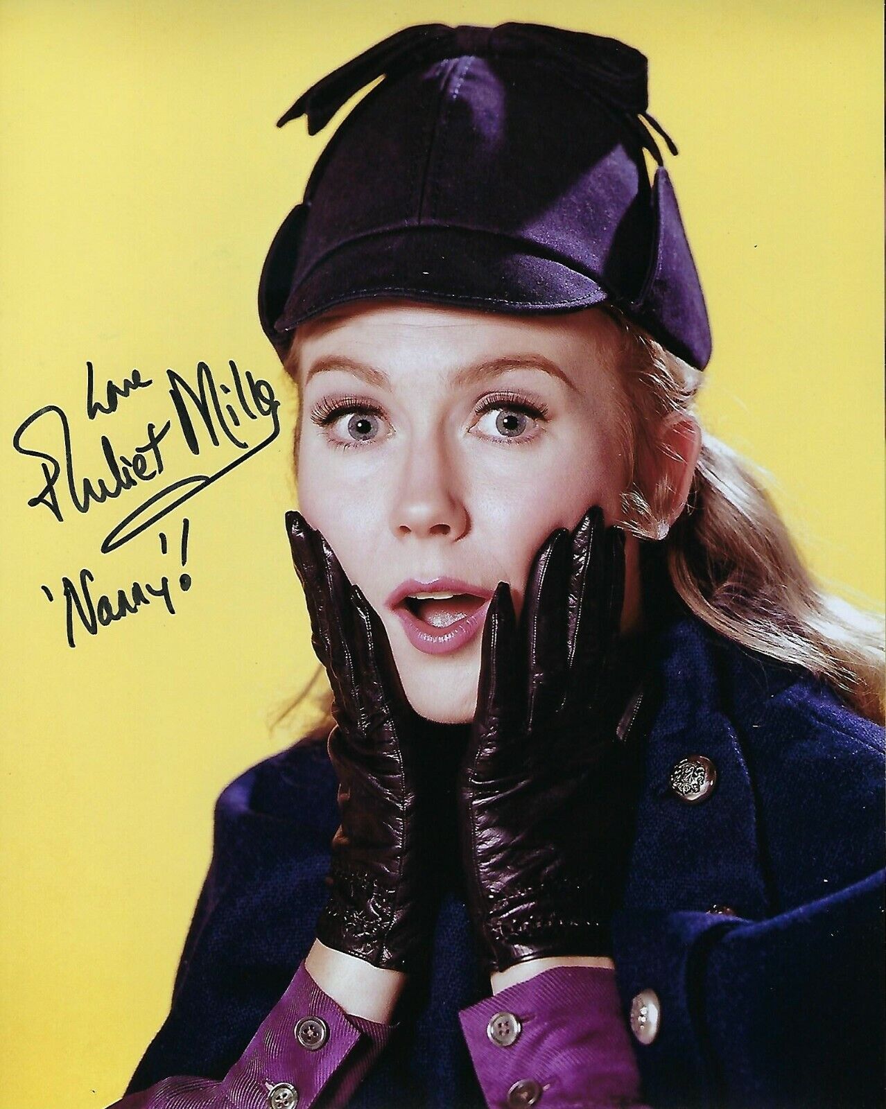 GFA Nanny and the Professor * JULIET MILLS * Signed 8x10 Photo Poster painting J4 COA