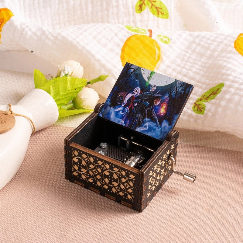 Halloween Vintage Style Pumpkin Letter Cat Wood