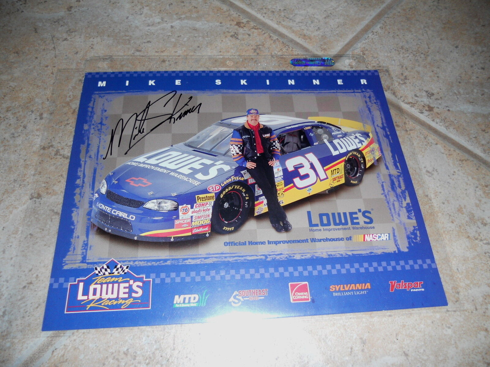 Mike Skinner Signed Autographed 8x10 Promo Nascar Car Racing Photo Poster painting Picture #1