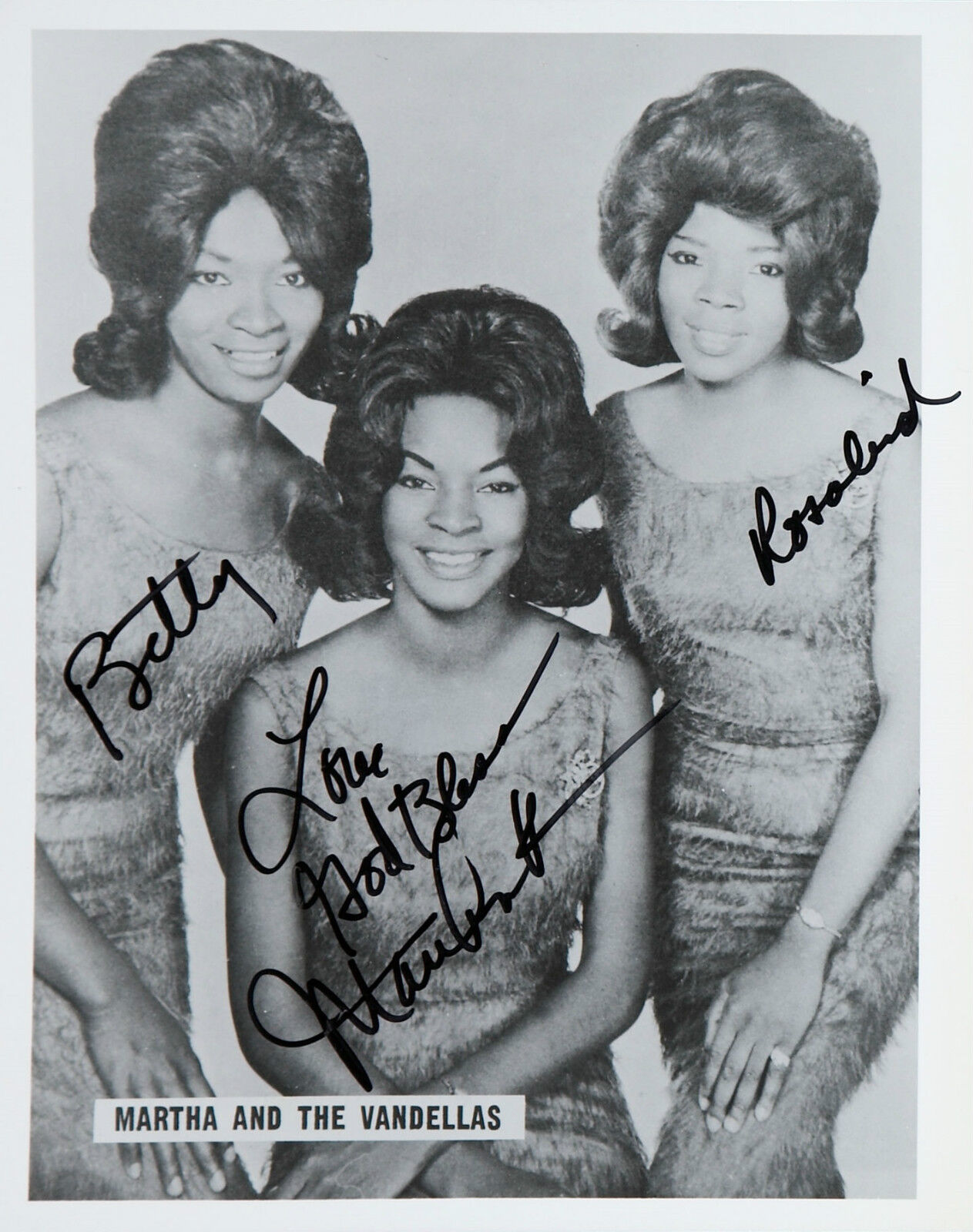 MARTHA & THE VANDELLAS Signed Photo Poster paintinggraph - Pop Band / Motown Group - preprint