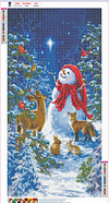 Winter Snowman - Full Round/Square Diamond Painting(75*40cm)