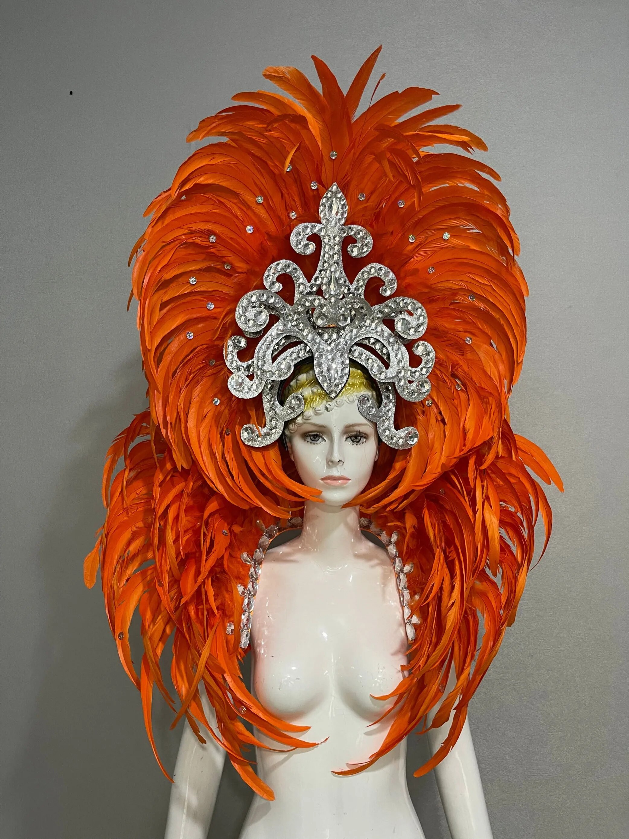 VCshoes Brazil Rio Spanish Cuba Santiago Havana Venice Dionysia Carnival Float Mask Dress Masque Ball Costume Samba Plumage Plume Headd