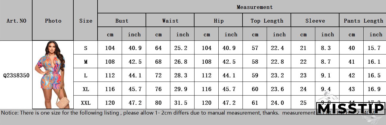 Women's Printed Short Sleeve Shirt and Shorts Casual Two-Piece Set