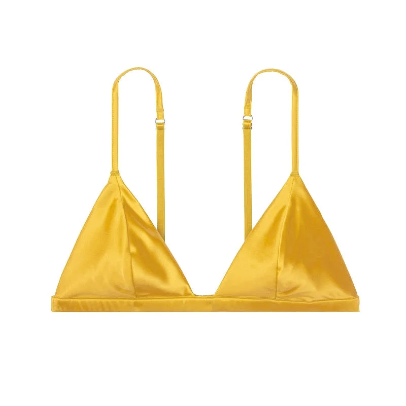 Luxury Silk Lingerie For Ladies Comfort Satin Bralette Wireless Bra Sets Sexy Lace Underwear Women Intimates Green Brief Sets