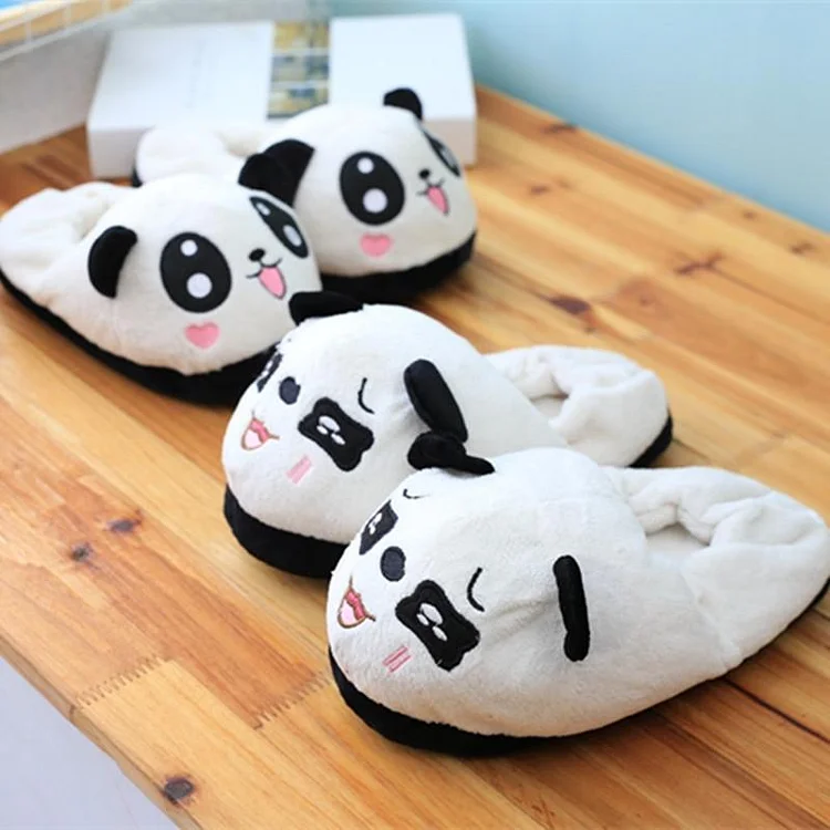 Cute Panda Plush Slippers