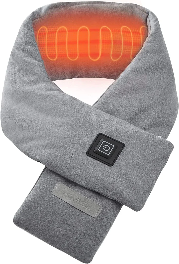 Smart Self Heating Usb Rechargeable Heated Neck Warming Scarf  Stunahome.com