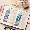 (US Local)Christmas Bear A5 Size Diamond Painting Notebook Set with 4Pcs Bookmark Gift