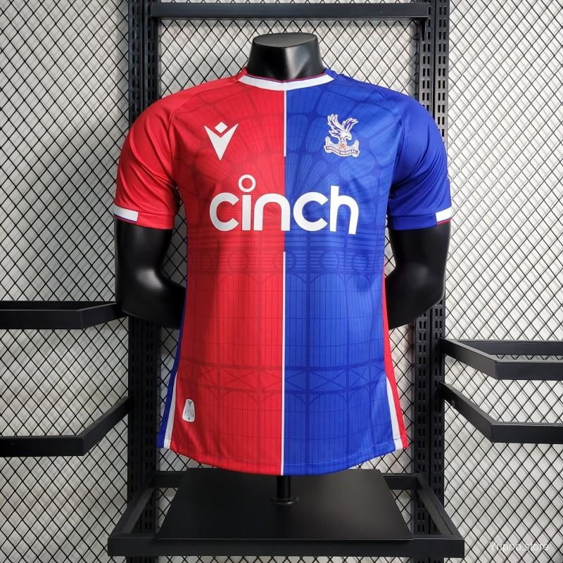 23-24 Player Version Crystal Palace Soccer Jersey Home