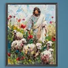 Jesus Shepherding Sheep -Paint by Numbers Acrylic Painting 40*50cm