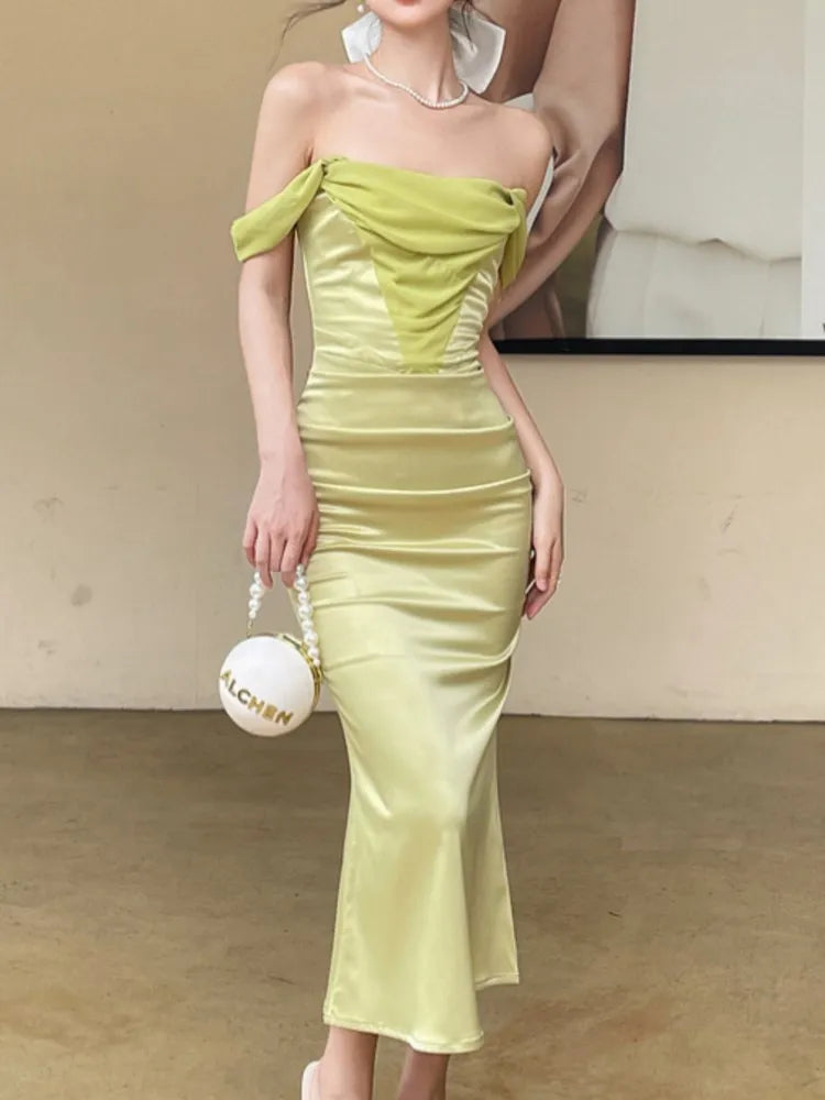 Aiertu Sexy Women Summer Bodycon Slim Party Dress Vintage Sleeveless Elegant One Pieces Prom Long Robe Female Fashion Vestidos Mujers Aiertu