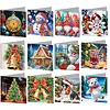 12Pcs DIY Diamond Painting Greeting Card with Envelopes&Tools Diamond Painting Greeting Card Set Multi Purpose Creative Birthday & Thanksgiving Card Kit