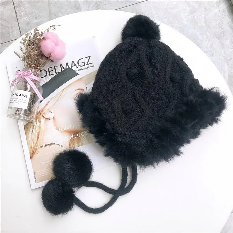 Kawaii Warm Wool Knitted Hat