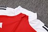 Joyfball 2024/2025 Arsenal Long Zipped Jacket Red White Soccer Jersey 1:1 Thai Quality 