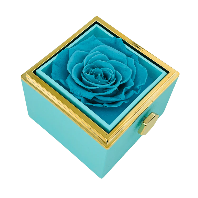 Eternal Rose Box - W/ Engraved Necklace & Real Rose