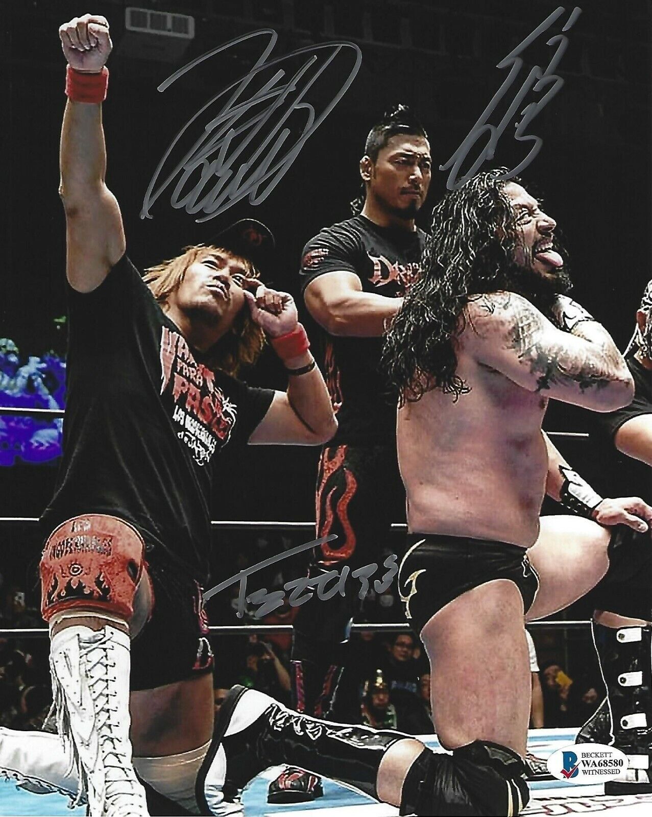 Tetsuya Naito Shingo Takagi El Terrible Signed 8x10 Photo Poster painting BAS COA NJPW CMLL LIJ