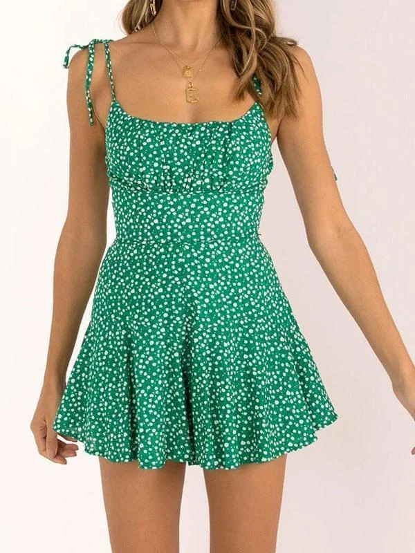 Cute floral mini playsuit