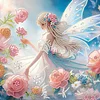 Diamond Painting-DIY Crystal Rhinestone Flower Fairy