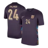 PALMER #24 England Away Soccer Jersey EURO 2024