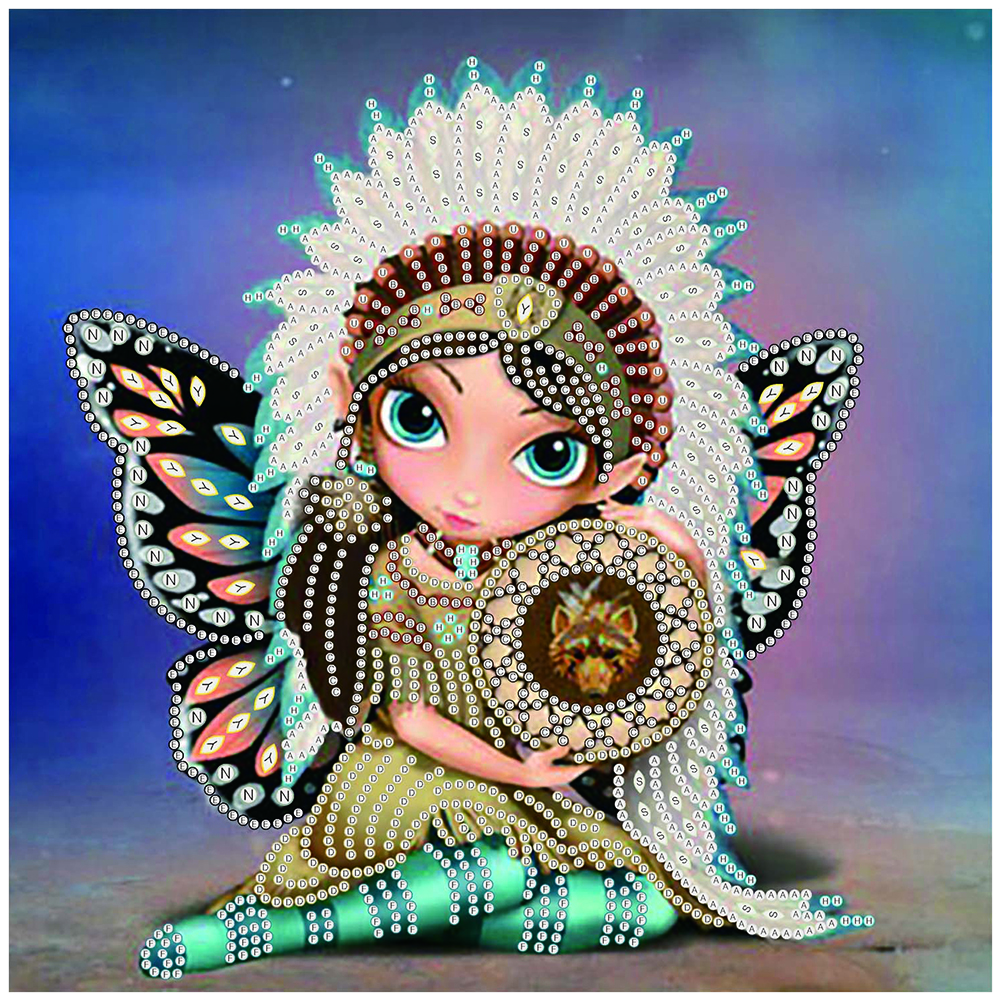 

Flower Fairy - Special Shaped Diamond Painting - 30*30CM, 501 Original