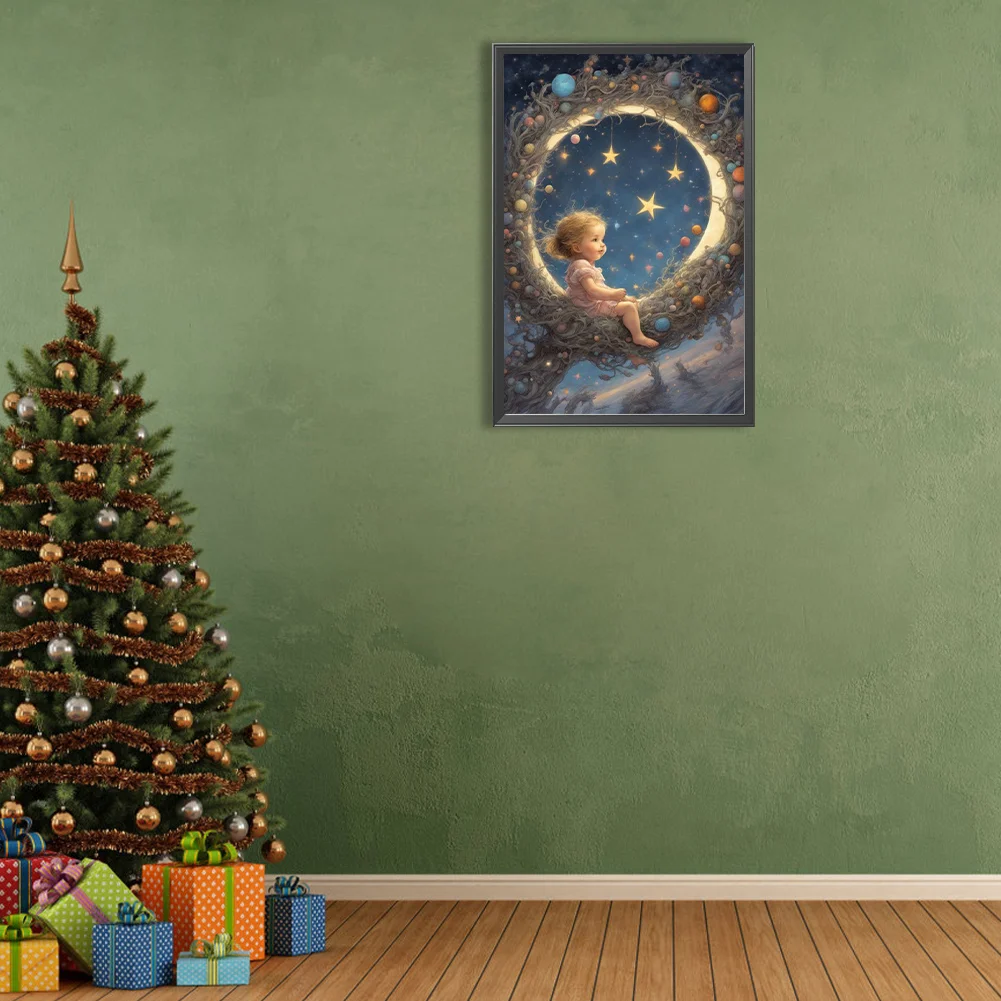 Diamond Painting - Full Round Drill - Angel Baby(Canvas|40*60cm)