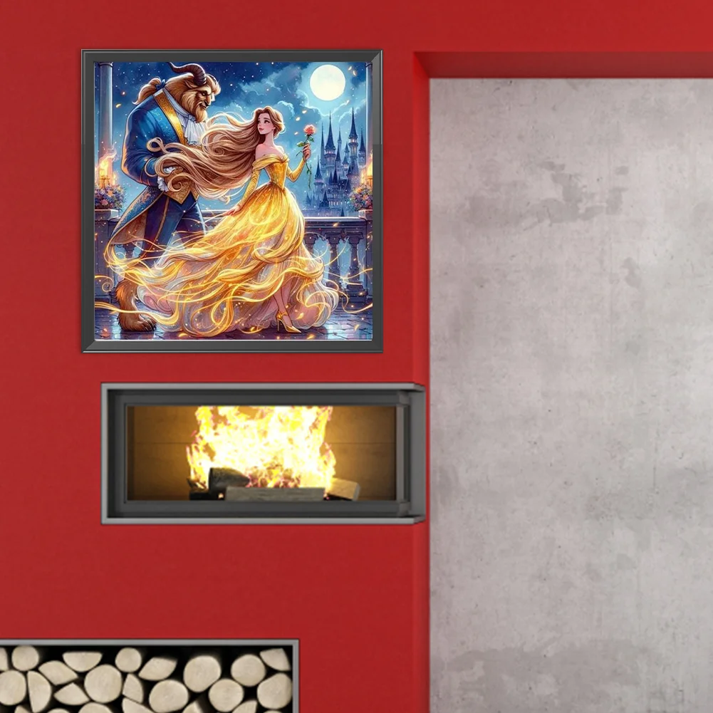 Diamond Painting - Full Round Drill - Beauty Beast(Canvas|40*40cm)