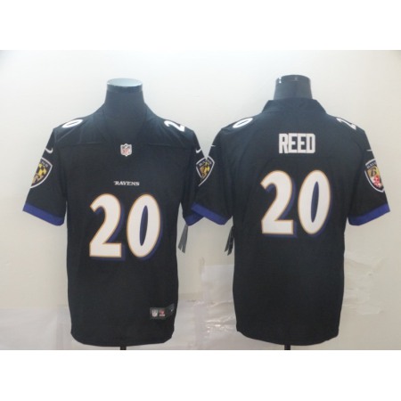 Men's Baltimore Ravens #20 Ed Reed Black Vapor Untouchable NFL  Jersey