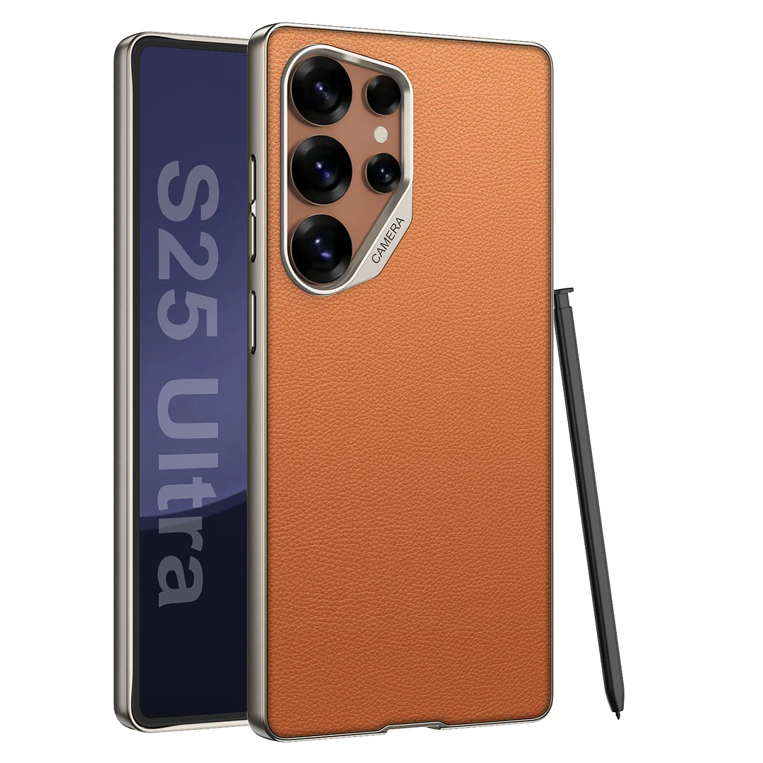 Hot Sale Shockproof Electroplated Soft TPU PU Leather Phone Case For Samsung Galaxy S23 Ultra S24 S24Ultra S25 Ultra Iphone 15