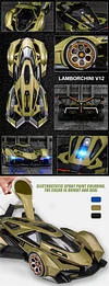 1:22 Lamborghini V12 GT Sports Car Alloy Car Model