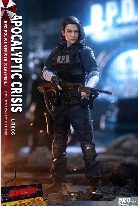 PRE-ORDER BROTOYS Studio Doomsday Crisis RPD Police Officer Suit（Clay/neil）（LR006 ）1/12 Action Figure