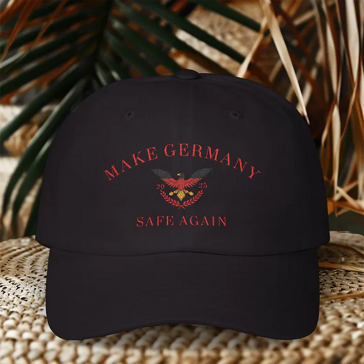 Simpfit Baseballkappe mit „Make Germany Safe Again“-Print, Unisex