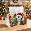 Xmas Penguin DIY Pearl Diamond Painting PU Cover Tissue Holder Kit Pearl Art Painting Decoration for Home & Gifts
