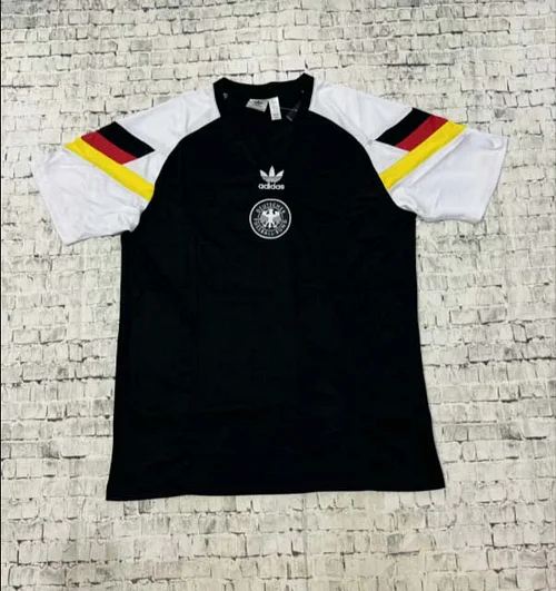2024 Germany Training Wear Black and White Football Shirt 1:1 Thai Quality
