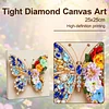 Pre-Framed 3D Rhinestones Butterfly With Artificial Flower Diamond Painting DIY Craft Kit 