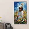 Jesus Kreuz 5d DIY Diamant Kunst Malerei Kit Quadrat Vollbohrer Dimond Art 45x75cm