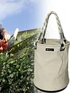 Canvas Tool Bucket Bag with Plastic Bottom Aerial Work Tool Bag for Electrician