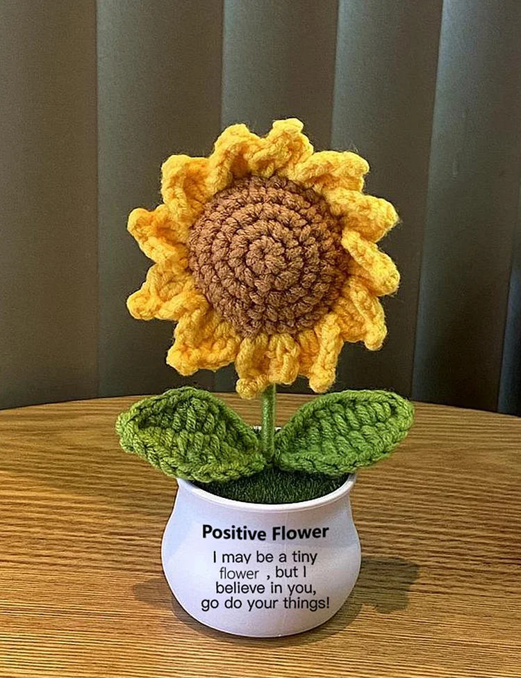 Hand Made To Your Mom Sister Aunt Friend Family Mother's Day Birthday Spiritual Support Crochet Flowers