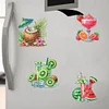(US Only)6Pcs DIY Summer Drinks Diamond Painting Fridge Magnets Kit for Art Crafts Gift