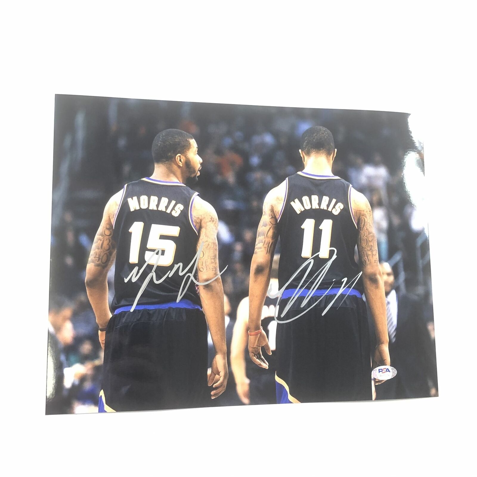 Marcus Morris Markieff Morris signed 11x14 Photo Poster painting PSA/DNA Phoenix Suns Autographe